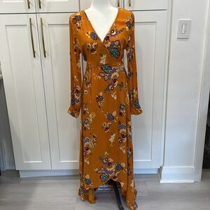 Anthropologie Patrons of Peace High Low Floral Wrap Dress